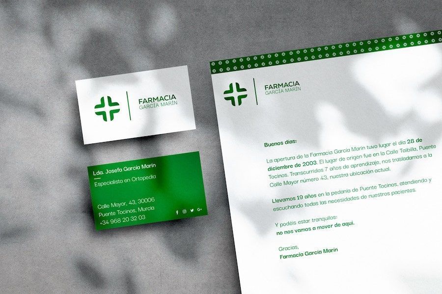 tarjeta potentia verbum branding farmacia garcia marin diseno grafico marca logotipo simbolo sanitario tarjeta potentia verbum branding farmacia garcia marin diseno grafico marca logotipo simbolo sanitario